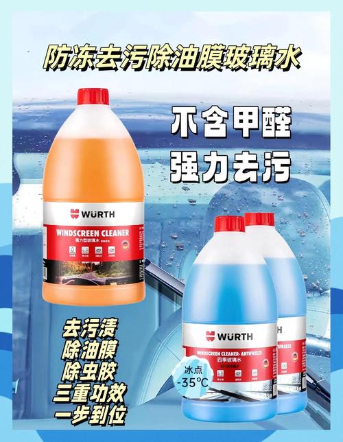 伍尔特玻璃水:冬季防冻,夏季去油膜